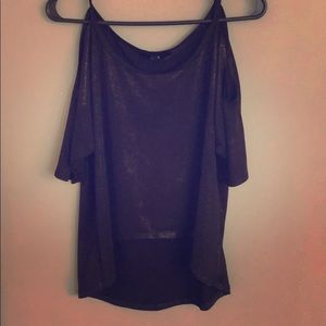 Metallic Black Dress Shirt